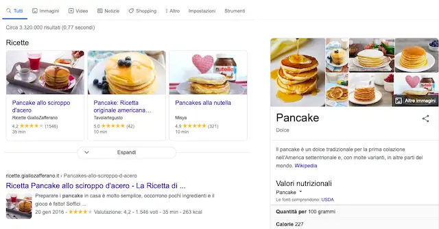ricette pancake