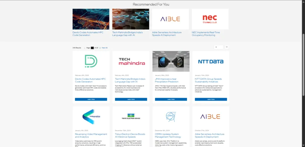 intel sezione case study