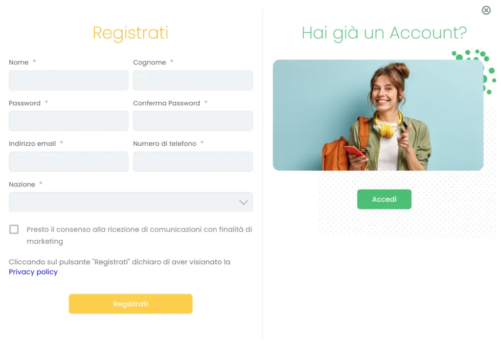 webinar come lead magnet form richiesta dati