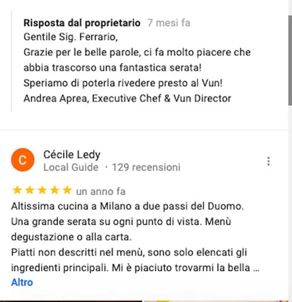 recensioni google my business