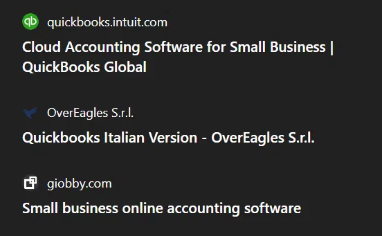 ChatGPT sources for a small business accounting query
