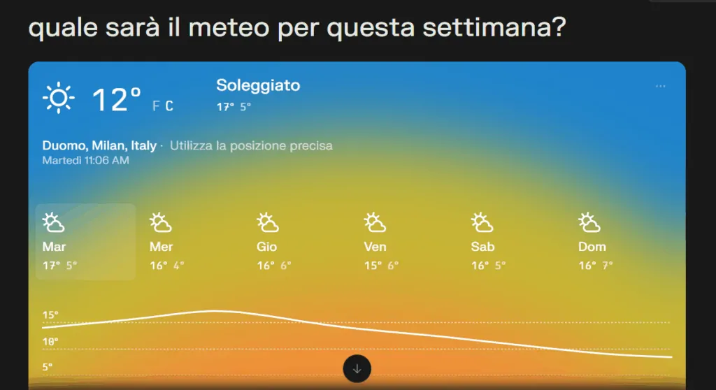 Real-time answers in Perplexity