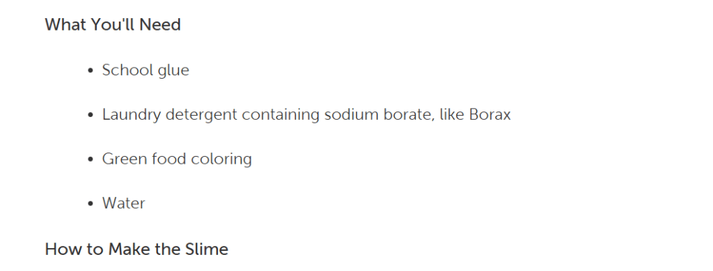 sezioni interne a un articolo citato da chatgpt slime