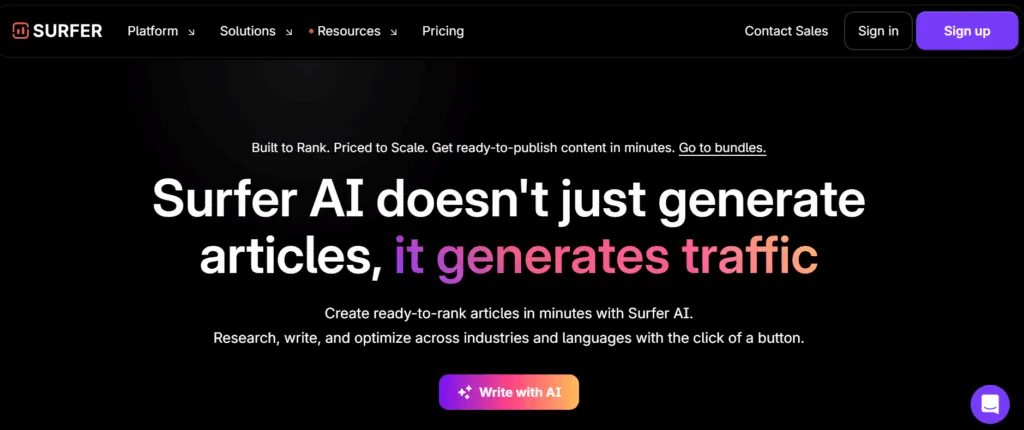 Surfer SEO AI Tracker